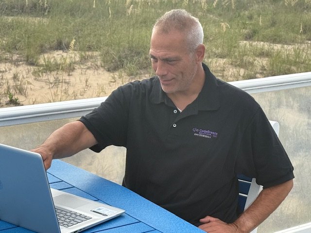 Kevin Mohan working on CodeBreeze Solutions projects